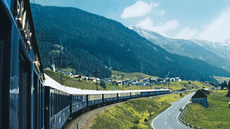 The Famous Trains of Switzerland, and the Venice Simplon-Orient Express  from Venice to Paris
